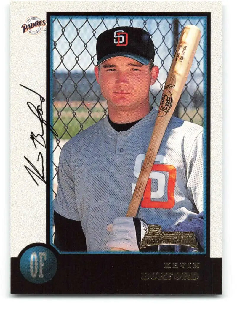 1998 Bowman #401 Kevin Burford EX Excellent RC Rookie San Diego Padres Baseball Card - Baseball Card Single