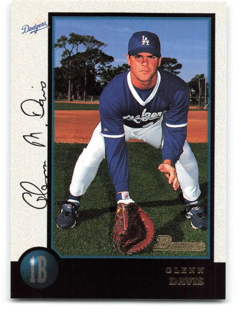1998 Bowman #402 Glenn Davis EX Excellent Los Angeles Dodgers Baseball Card - Baseball Card Single