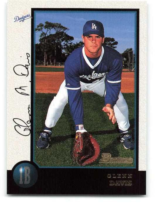 1998 Bowman #402 Glenn Davis EX Excellent Los Angeles Dodgers Baseball Card - Baseball Card Single