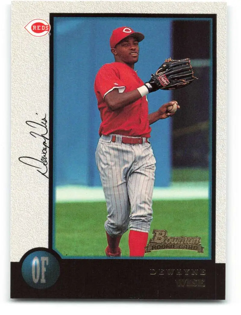 1998 Bowman #408 Dewayne Wise EX Excellent RC Rookie Cincinnati Reds Baseball Card - Baseball Card Single