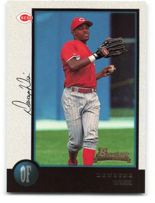 1998 Bowman #408 Dewayne Wise EX Excellent RC Rookie Cincinnati Reds Baseball Card - Baseball Card Single