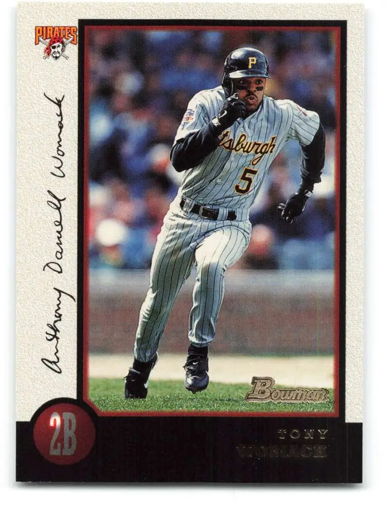 1998 Bowman #41 Tony Womack EX Excellent Pittsburgh Pirates Baseball Card - Baseball Card Single