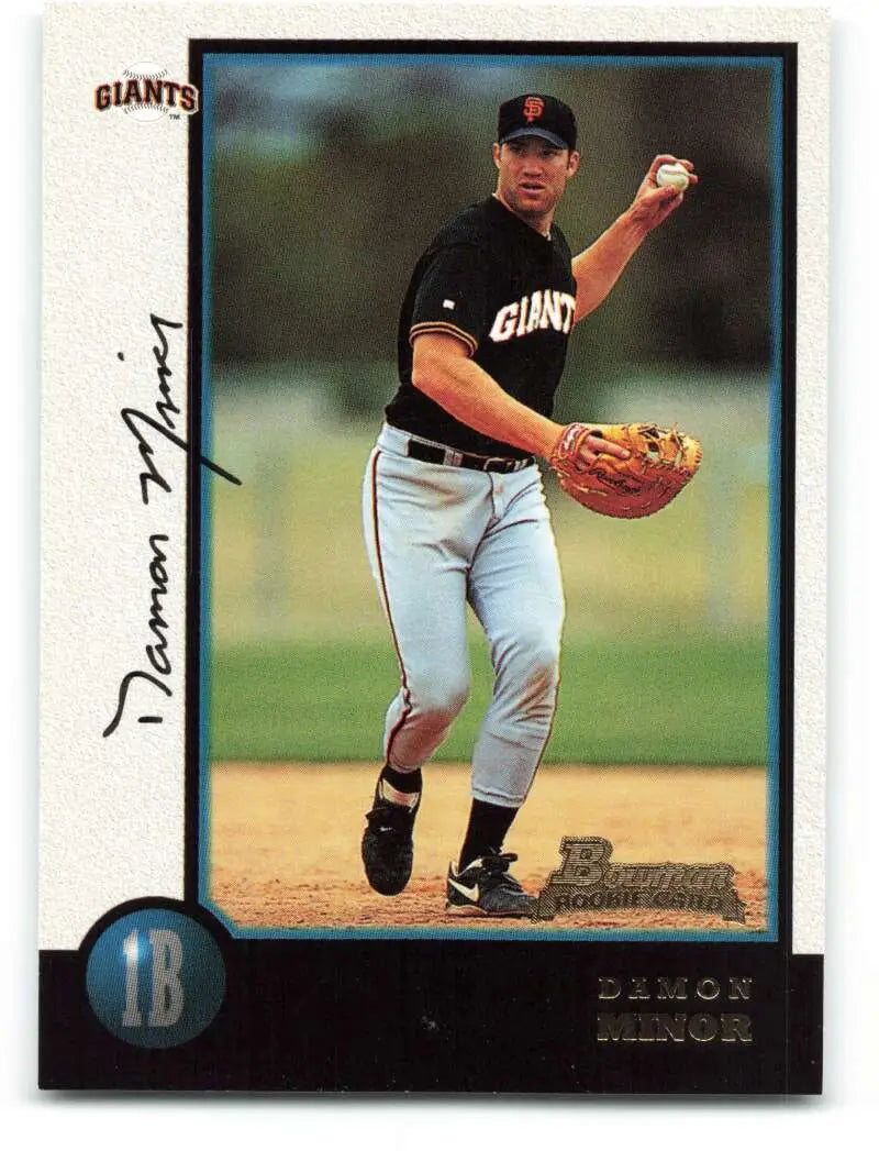 1998 Bowman #411 Damon Minor EX Excellent RC Rookie San Francisco Giants Baseball Card - Baseball Card Single