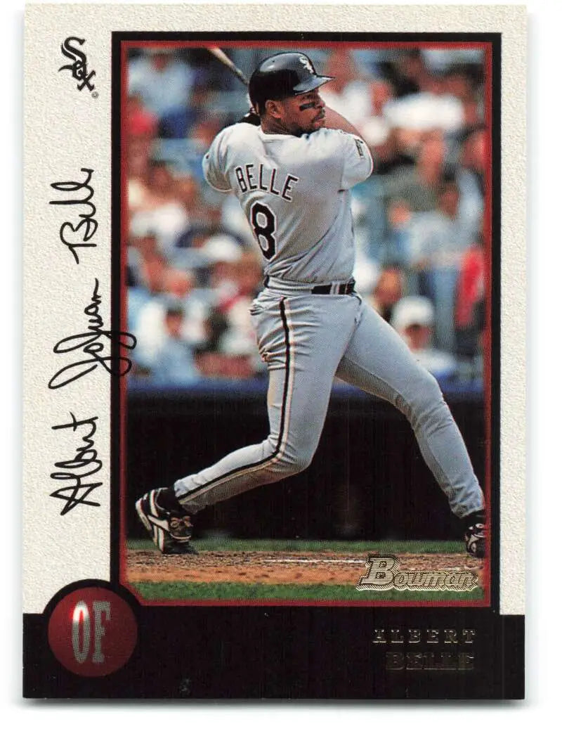 1998 Bowman #42 Albert Belle EX Excellent Chicago White Sox Baseball Card - Baseball Card Single