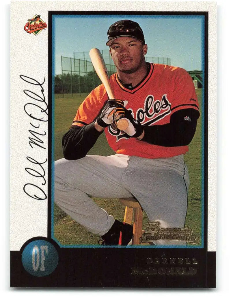 1998 Bowman #420 Darnell McDonald EX Excellent RC Rookie Baltimore Orioles Baseball Card - Baseball Card Single