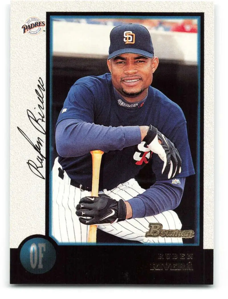 1998 Bowman #425 Ruben Rivera EX Excellent San Diego Padres Baseball Card - Baseball Card Single