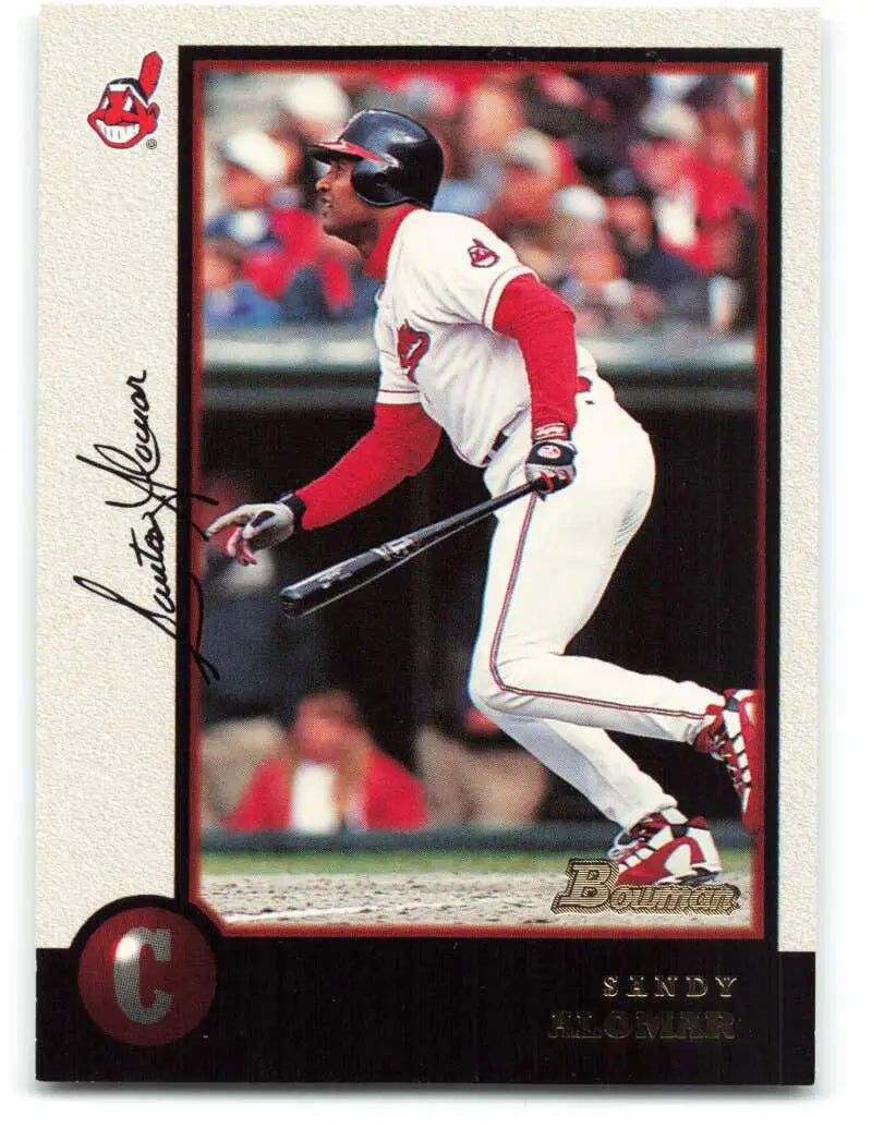 1998 Bowman #44 Sandy Alomar Jr. EX Excellent Cleveland Indians Baseball Card - Baseball Card Single
