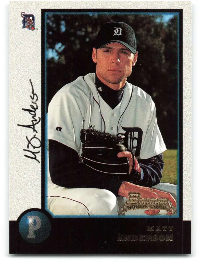 1998 Bowman #440 Matt Anderson EX Excellent RC Rookie Detroit Tigers Baseball Card - Baseball Card Single
