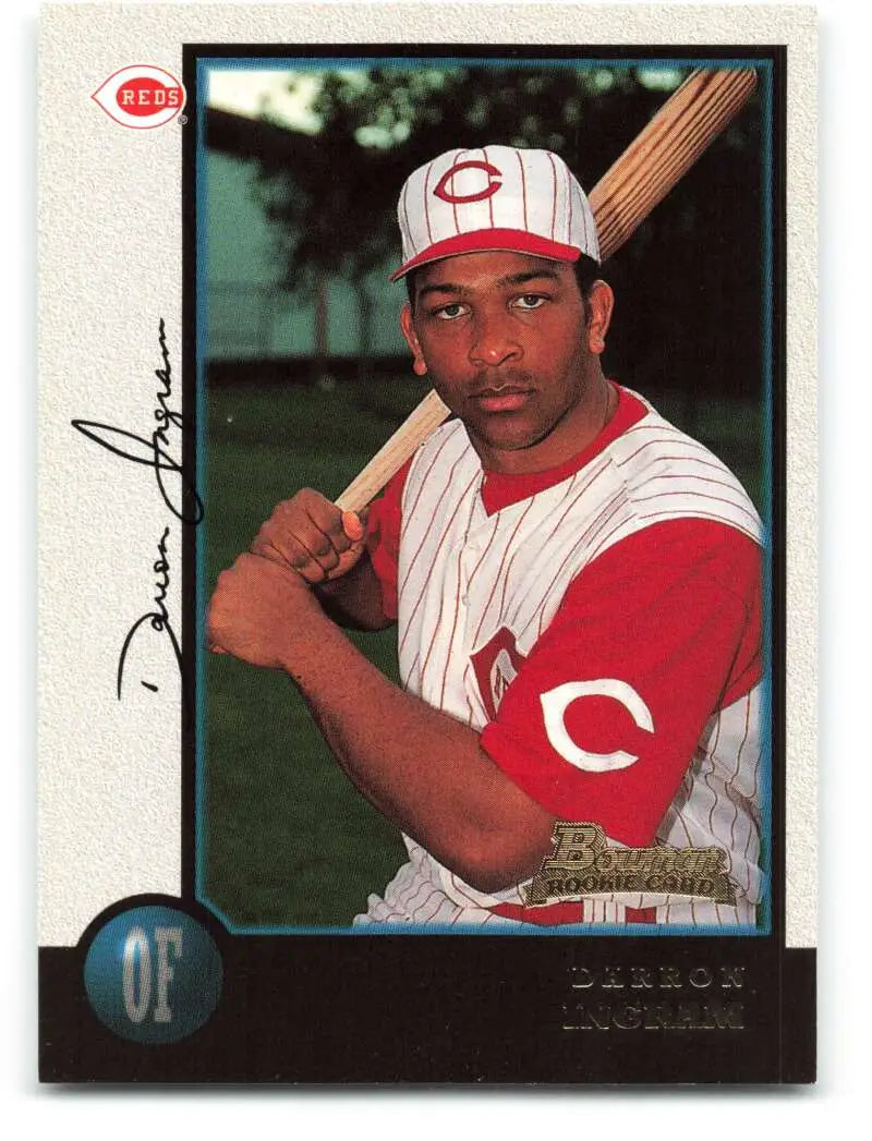 1998 Bowman #441 Darron Ingram EX Excellent RC Rookie Cincinnati Reds Baseball Card - Baseball Card Single