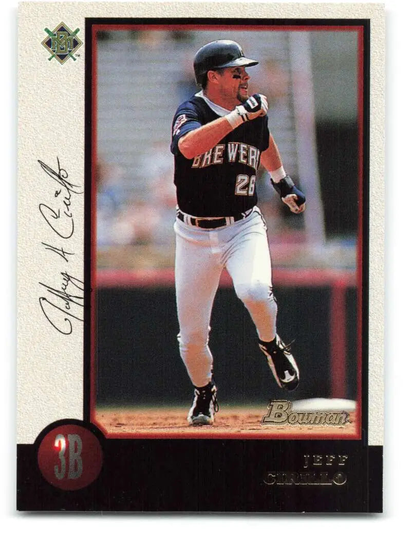 1998 Bowman #45 Jeff Cirillo EX Excellent Milwaukee Brewers Baseball Card - Baseball Card Single