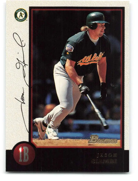 1998 Bowman #46 Jason Giambi EX Excellent Oakland Athletics Baseball Card - Baseball Card Single