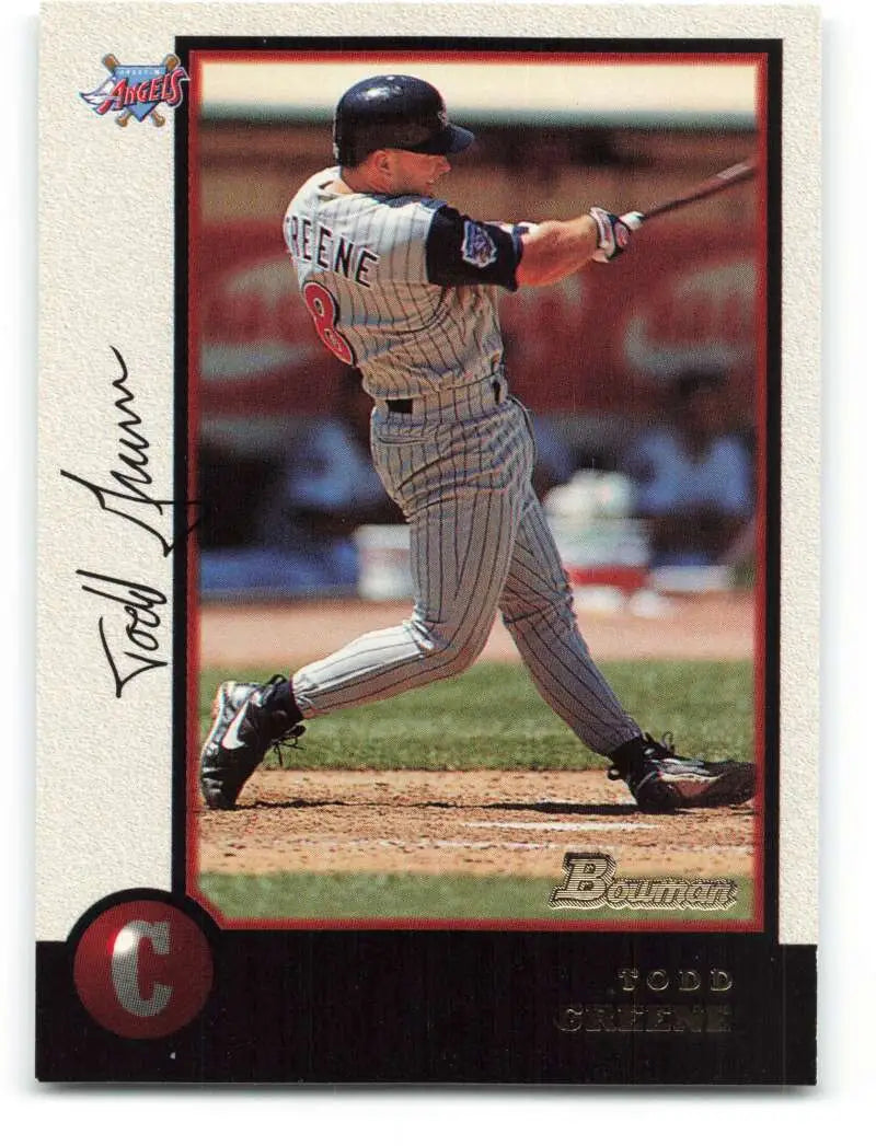 1998 Bowman #58 Todd Greene EX Excellent Anaheim Angels Baseball Card - Baseball Card Single