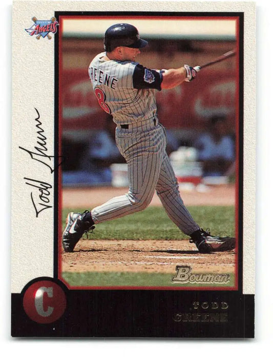 1998 Bowman #58 Todd Greene EX Excellent Anaheim Angels Baseball Card - Baseball Card Single