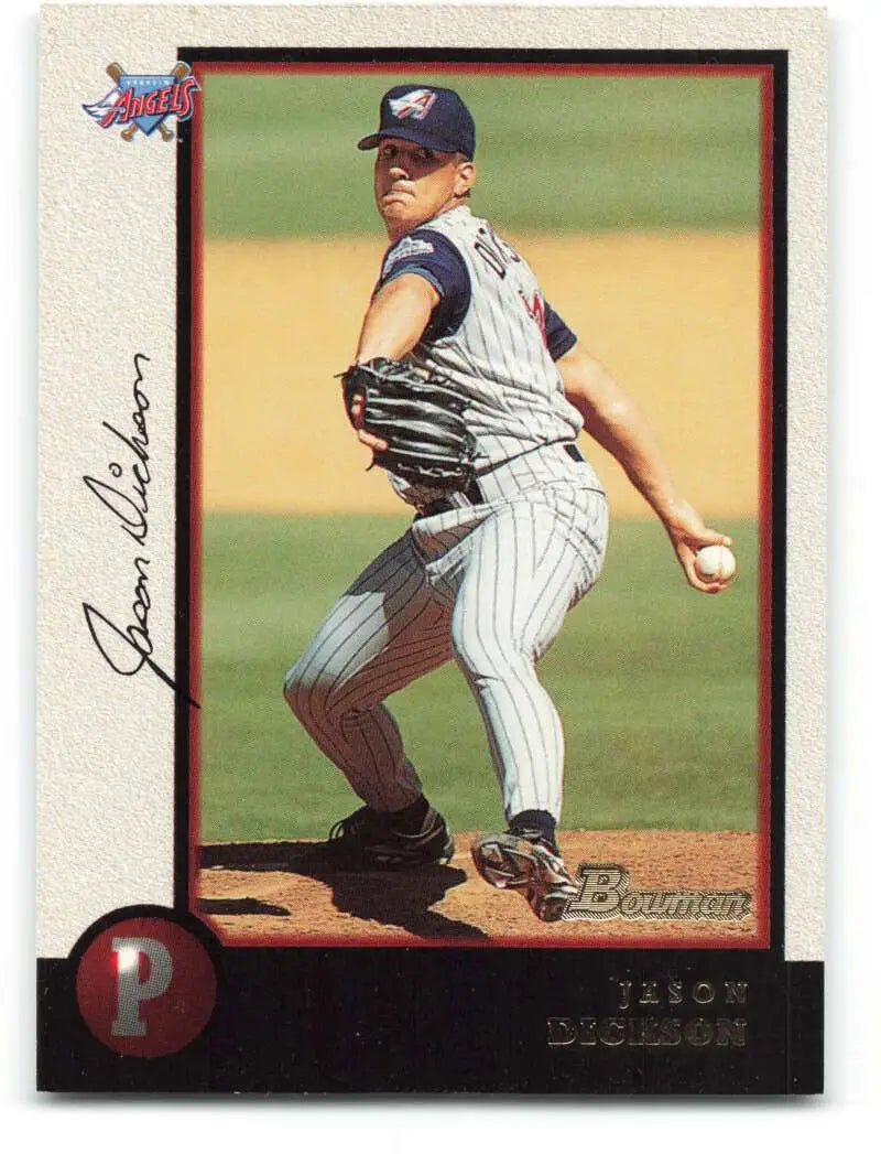 1998 Bowman #6 Jason Dickson EX Excellent Anaheim Angels Baseball Card - Baseball Card Single