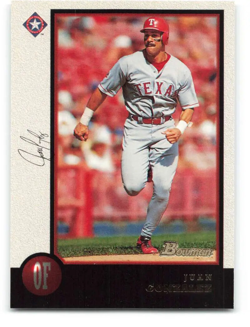 1998 Bowman #66 Juan Gonzalez EX Excellent Texas Rangers Baseball Card - Baseball Card Single