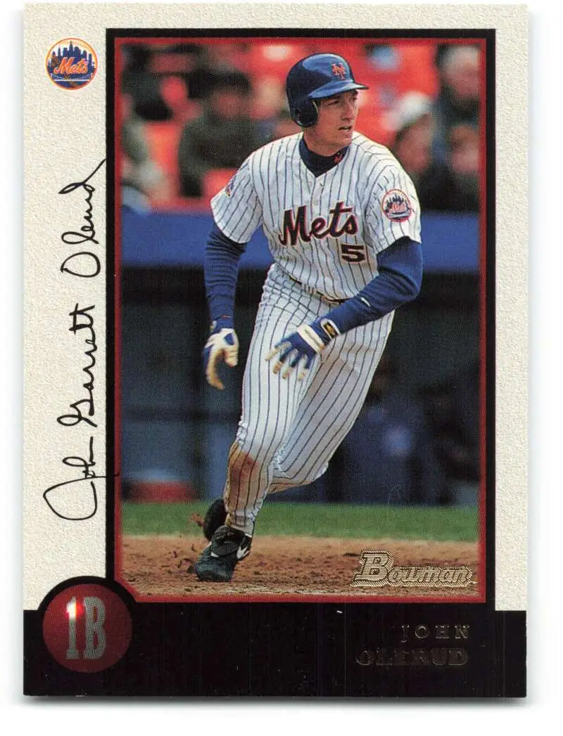 1998 Bowman #67 John Olerud EX Excellent New York Mets Baseball Card - Baseball Card Single