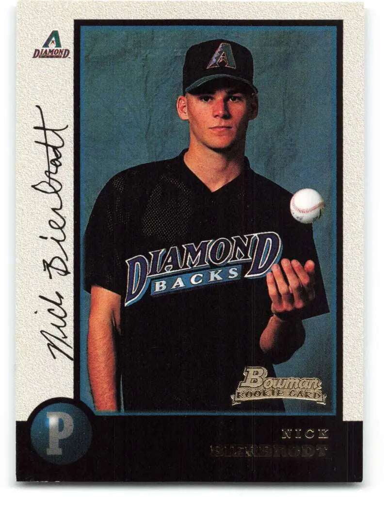 1998 Bowman #74 Nick Bierbrodt EX Excellent Arizona Diamondbacks Baseball Card - Baseball Card Single