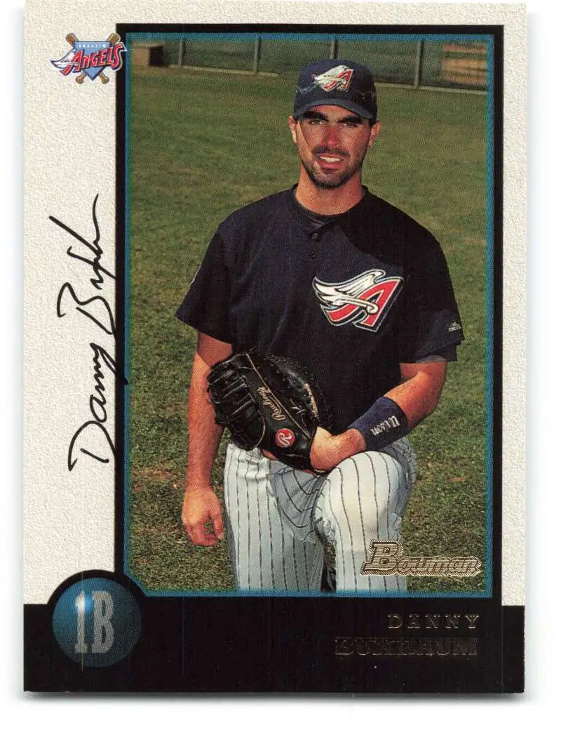 1998 Bowman #76 Danny Buxbaum EX Excellent Anaheim Angels Baseball Card - Baseball Card Single