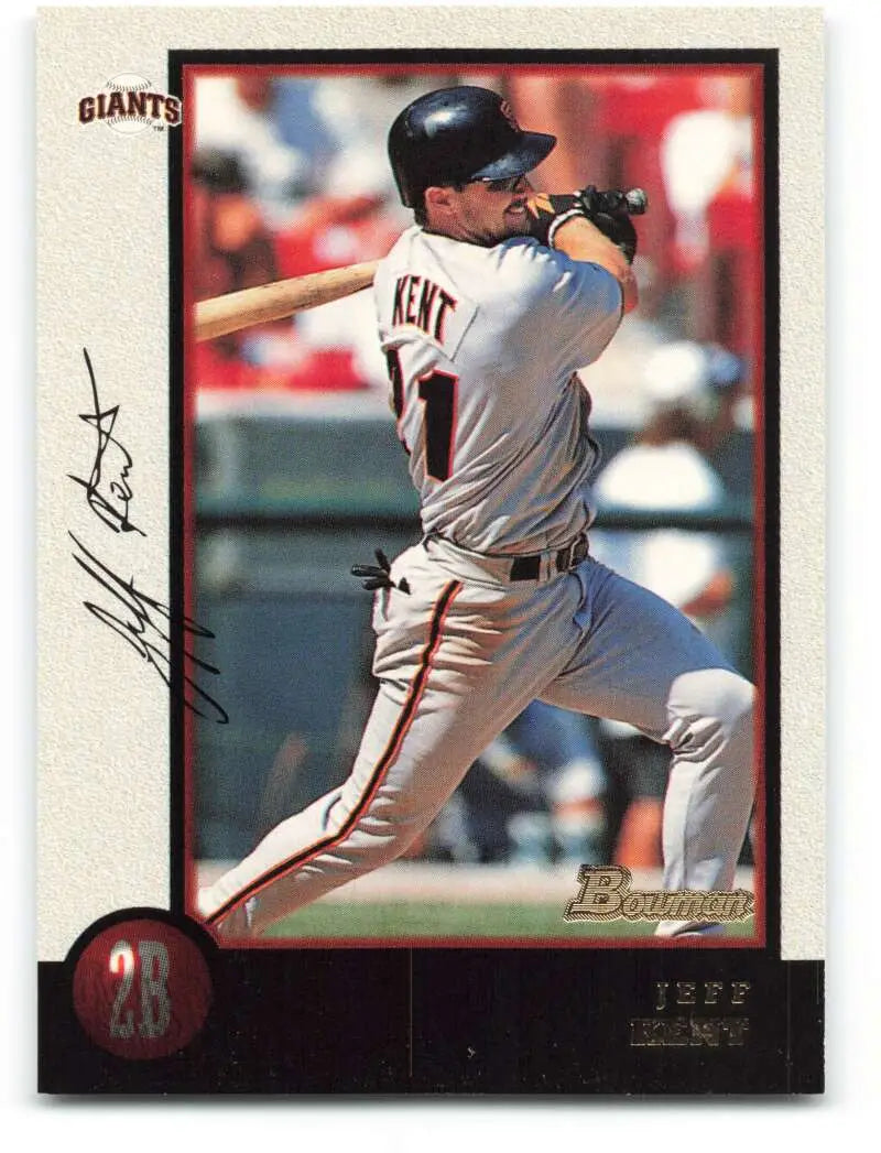 1998 Bowman #8 Jeff Kent EX Excellent San Francisco Giants Baseball Card - Baseball Card Single