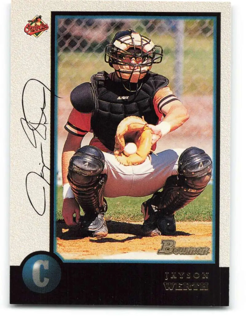 1998 Bowman #81 Jayson Werth EX Excellent Baltimore Orioles Baseball Card - Baseball Card Single