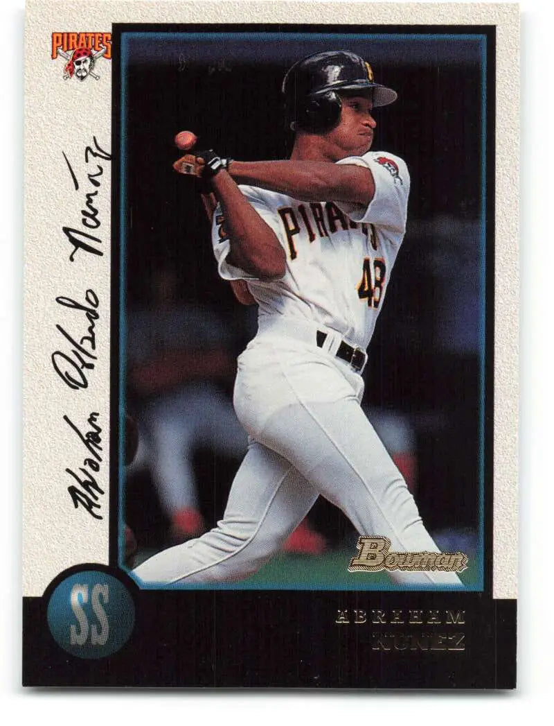 1998 Bowman #82 Abraham Nunez EX Excellent Pittsburgh Pirates Baseball Card - Baseball Card Single