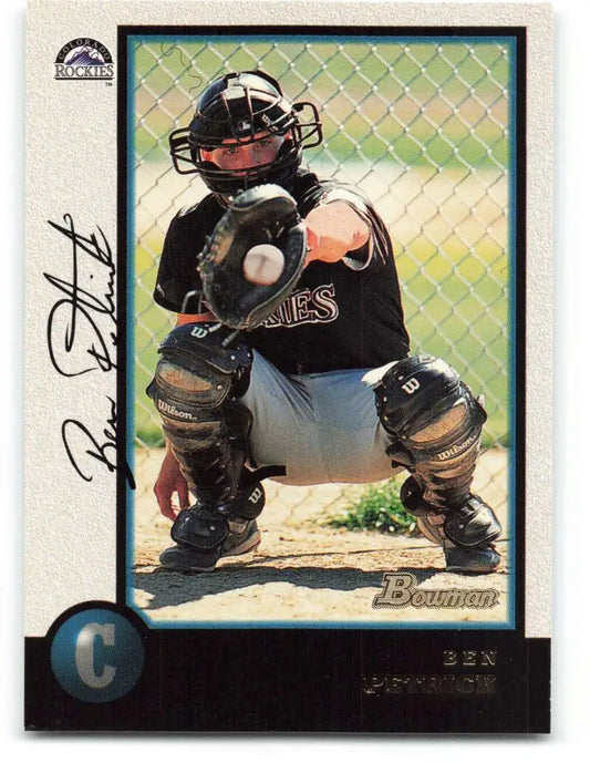 1998 Bowman #83 Ben Petrick EX Excellent Colorado Rockies Baseball Card - Baseball Card Single