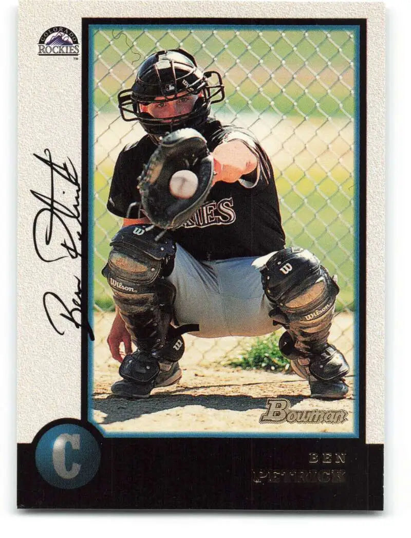 1998 Bowman #83 Ben Petrick EX Excellent Colorado Rockies Baseball Card - Baseball Card Single