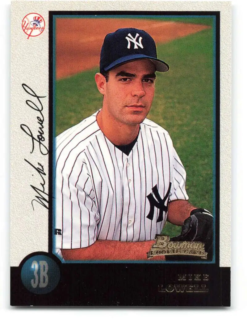 1998 Bowman #85 Mike Lowell EX Excellent RC Rookie New York Yankees Baseball Card - Baseball Card Single