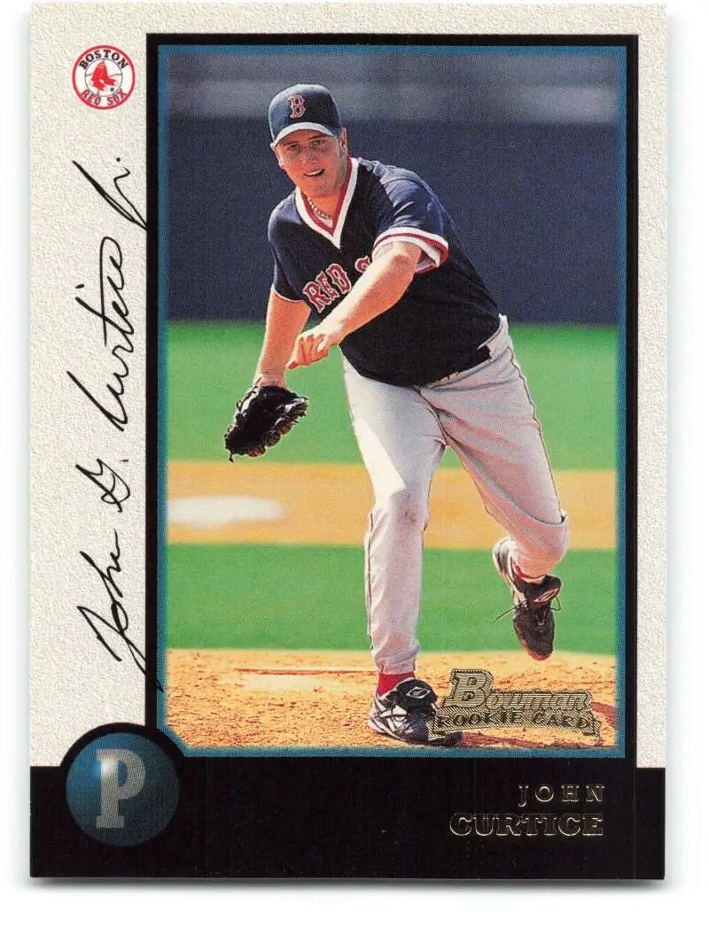 1998 Bowman #87 John Curtice EX Excellent RC Rookie Boston Red Sox Baseball Card - Baseball Card Single