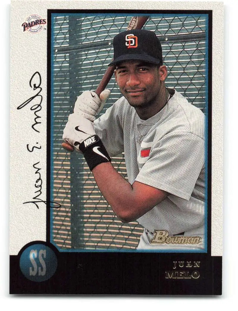 1998 Bowman #89 Juan Melo EX Excellent San Diego Padres Baseball Card - Baseball Card Single