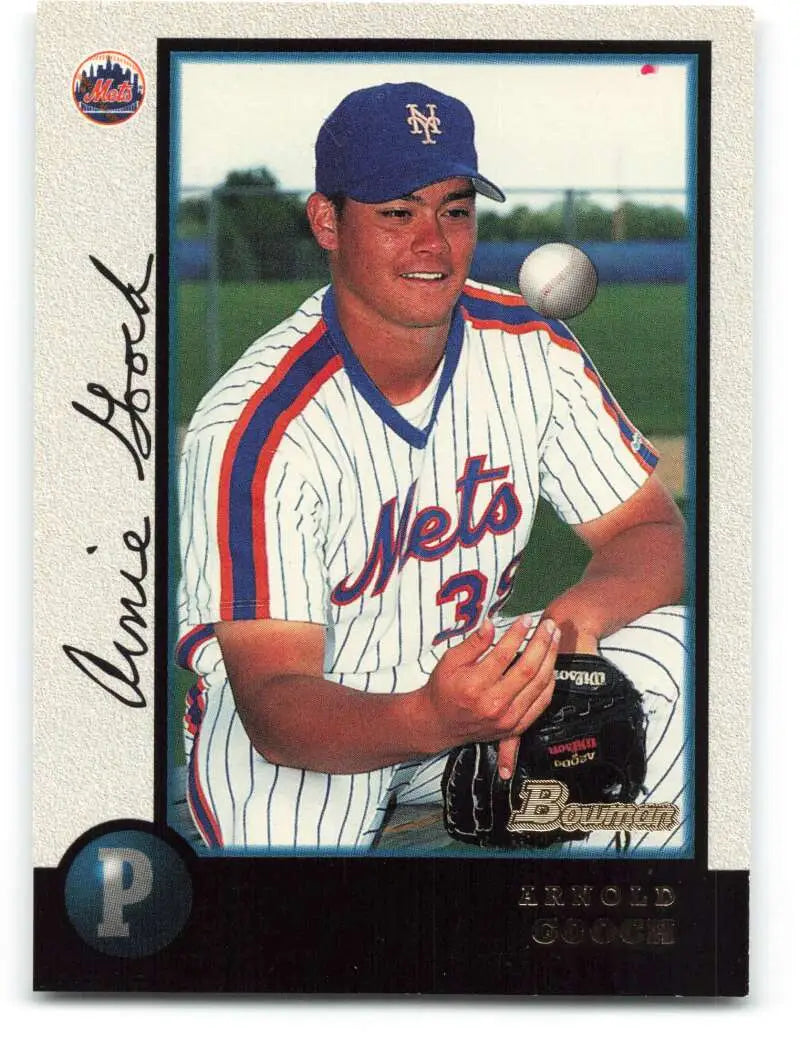 1998 Bowman #90 Arnold Gooch EX Excellent New York Mets Baseball Card - Baseball Card Single