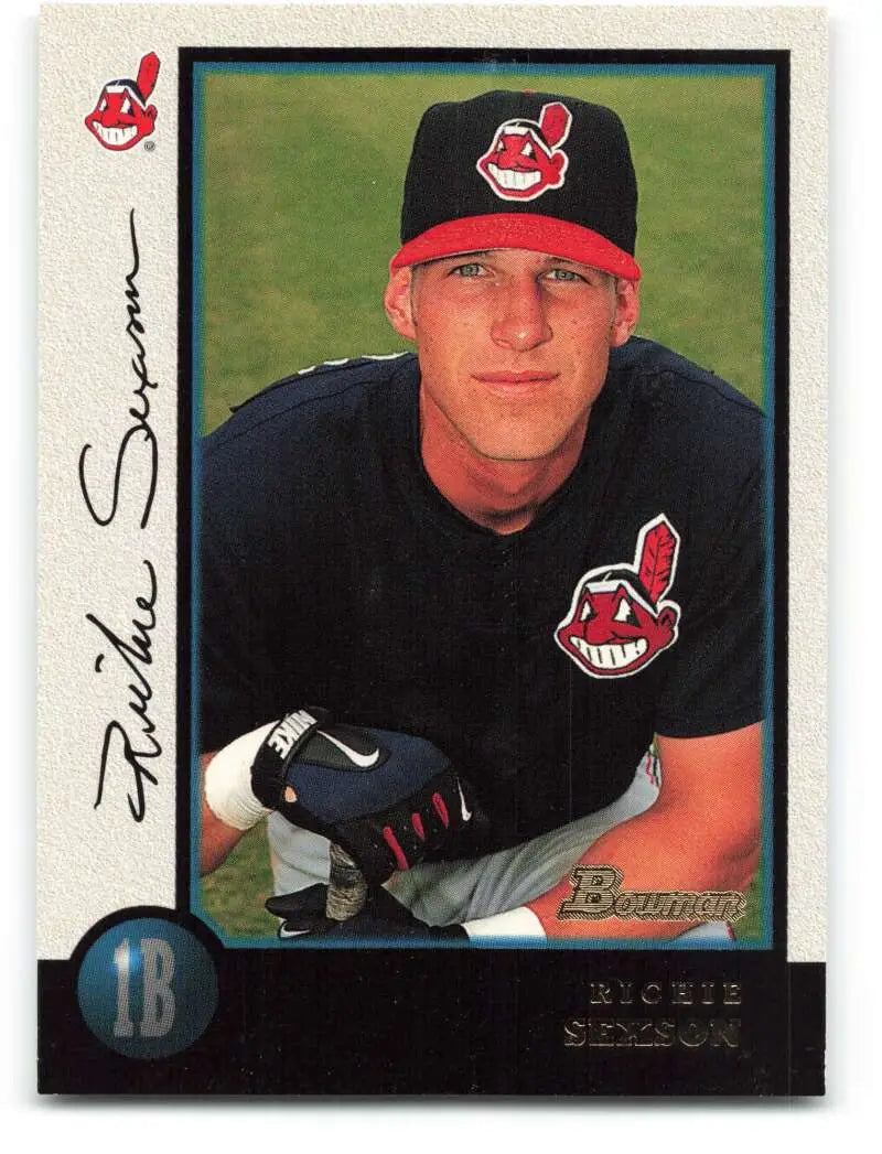 1998 Bowman #92 Richie Sexson EX Excellent Cleveland Indians Baseball Card - Baseball Card Single