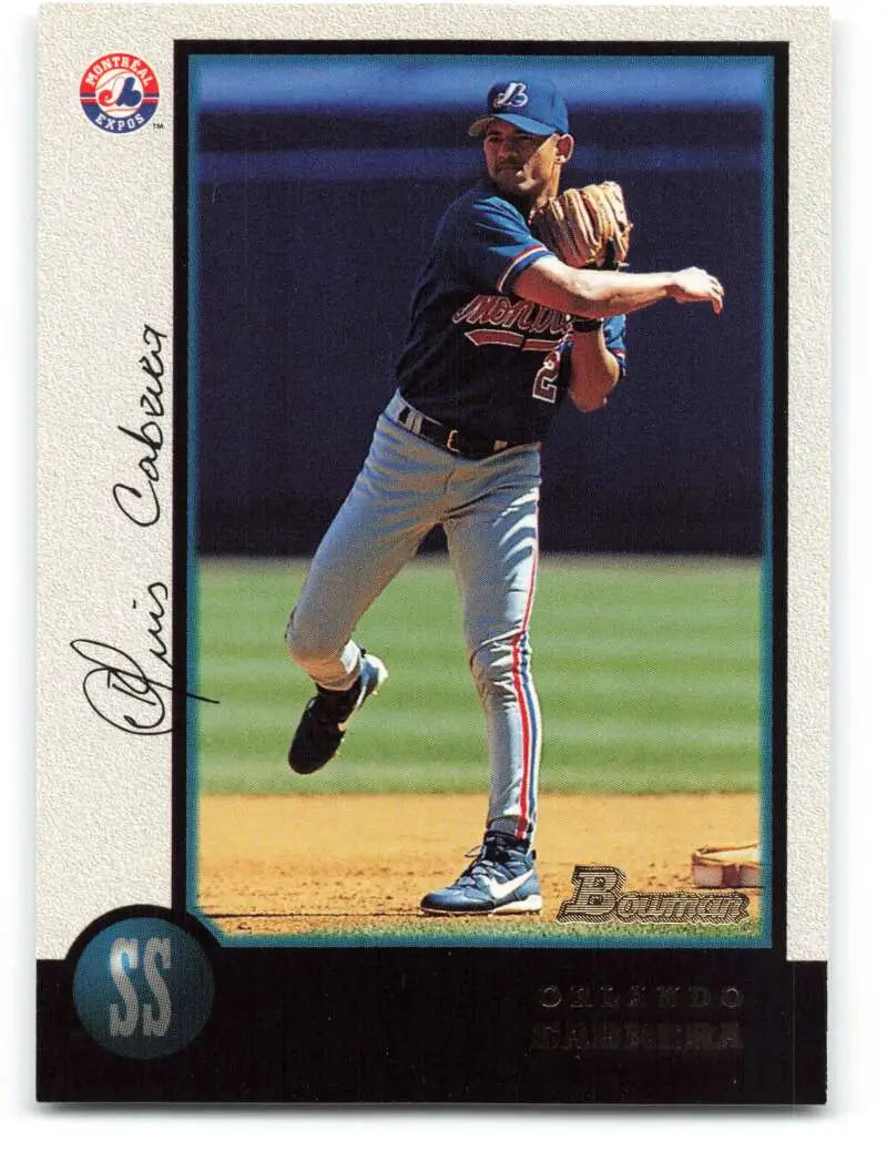1998 Bowman #93 Orlando Cabrera EX Excellent Montreal Expos Baseball Card - Baseball Card Single