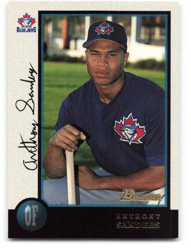 1998 Bowman #95 Anthony Sanders EX Excellent Toronto Blue Jays Baseball Card - Baseball Card Single