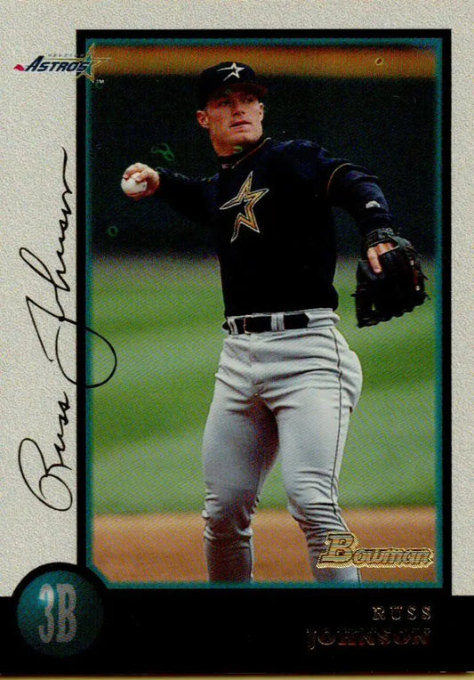 1998 Bowman #96 Russ Johnson EX Excellent Houston Astros Baseball Card