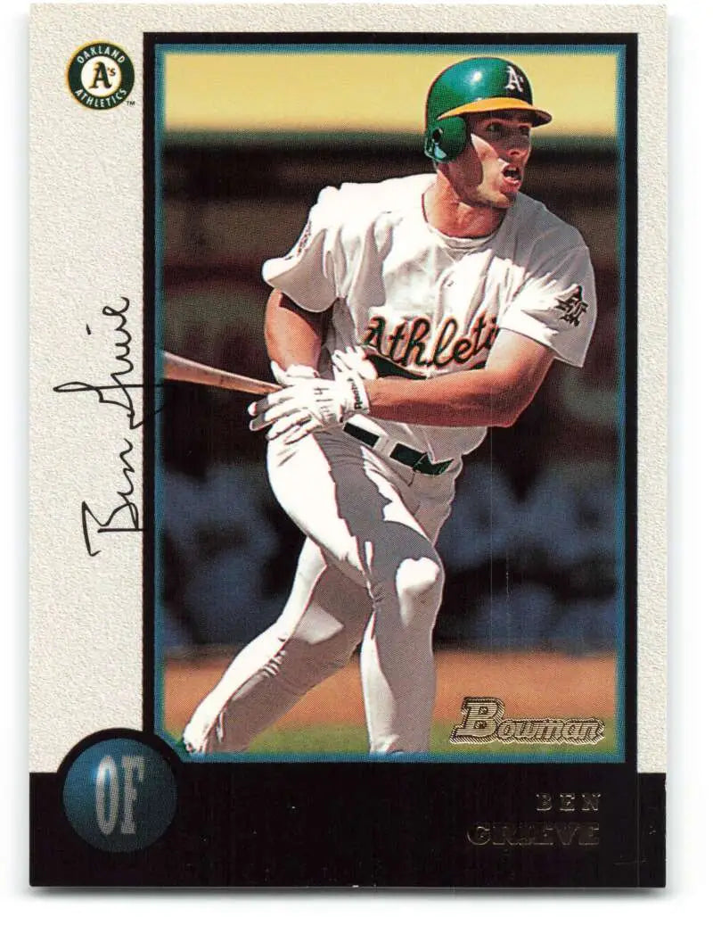 1998 Bowman #97 Ben Grieve EX Excellent Oakland Athletics Baseball Card - Baseball Card Single
