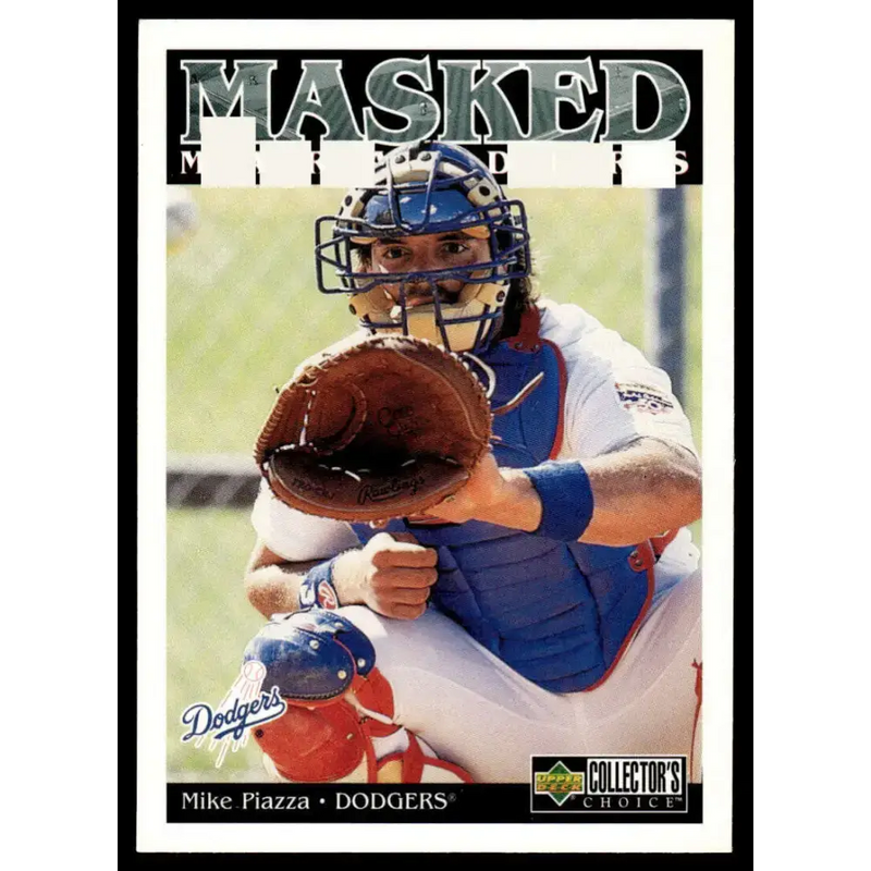 1998 Collector’s Choice #185 Mike Piazza EX/NM Los Angeles Dodgers Baseball Card - Baseball Card Single