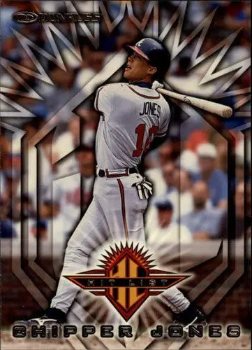 Chipper Jones baseball card 1998 Donruss original gloss Braves HL NM-MT