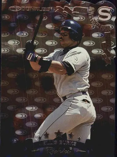 Ellis Burks rookie baseball card with original gloss from 1998 Donruss Silver Press Proofs