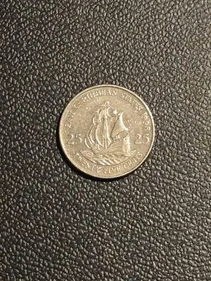 1998 East Caribbean States 25 Cents - Queen Elizabeth II - Sailing Ship