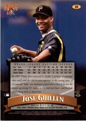 1998 Finest #10 Jose Guillen - Baseball Card Single