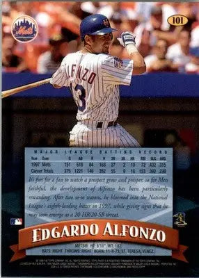 1998 Finest #101 Edgardo Alfonzo - Baseball Card Single