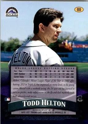1998 Finest #111 Todd Helton - Baseball Card Single