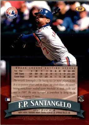 1998 Finest #112 F.P. Santangelo - Baseball Card Single