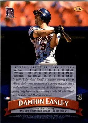1998 Finest #116 Damion Easley - Baseball Card Single
