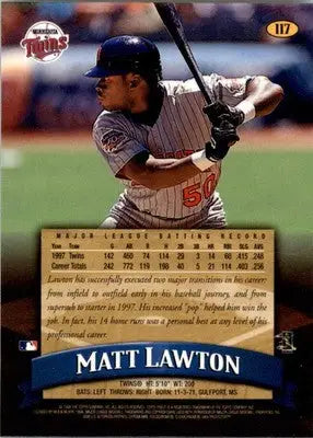 1998 Finest #117 Matt Lawton - Baseball Card Single