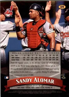 1998 Finest #119 Sandy Alomar - Baseball Card Single