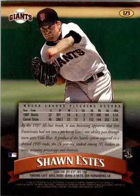 1998 Finest #123 Shawn Estes - Baseball Card Single