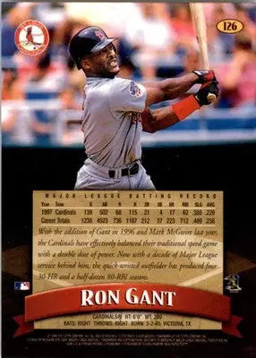 1998 Finest #126 Ron Gant - Baseball Card Single