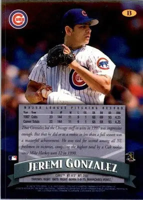 1998 Finest #13 Jeremi Gonzalez - Baseball Card Single